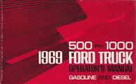 1969 Ford 500-1000 Medium and Heavy Duty Truck Owner's Manual Original
