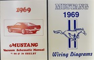 1969 Ford Mustang Wiring Diagram Manual Reprint And Vacuum Diagram Reprint Set