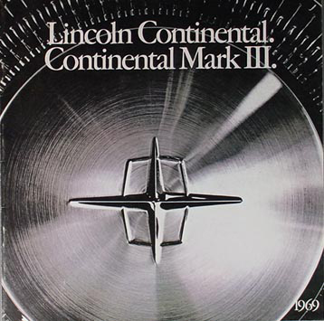 1969 Lincoln Continental & Mark III Sales Catalog Original