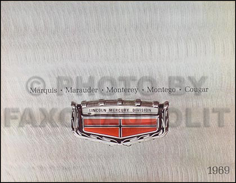 1969 Mercury Sales Catalog Original Cougar Cyclone Marauder MX Montego Monterey Marquis