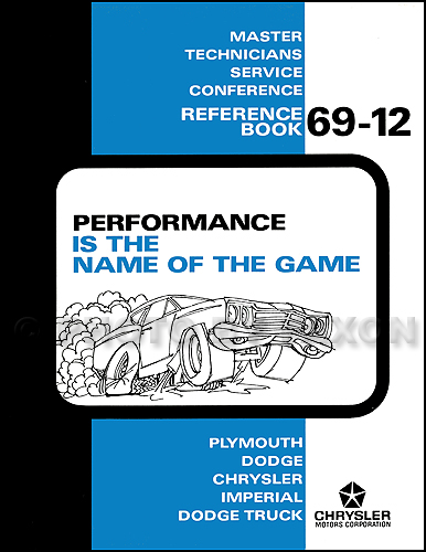 1969 Dodge Plymouth Performance Training Manual Reprint