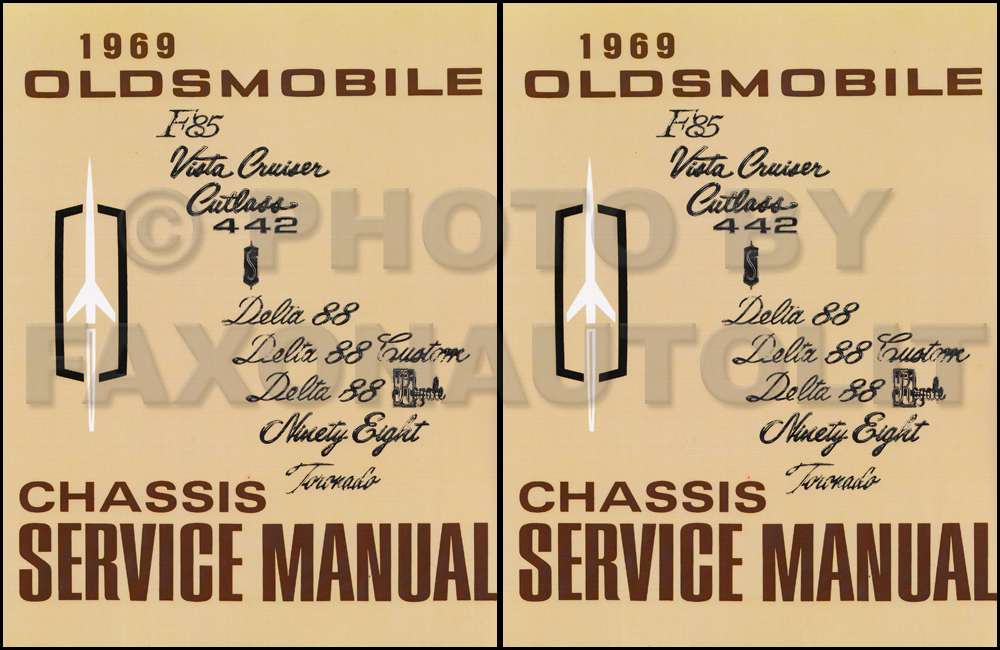 1969 Oldsmobile Shop Manual Original 442/Cutlass/88/98/Toronado
