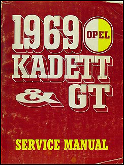 1969 Opel Kadett & GT Repair Manual Original 