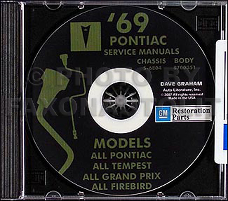 1969 Pontiac CD-ROM Shop & Body Manuals