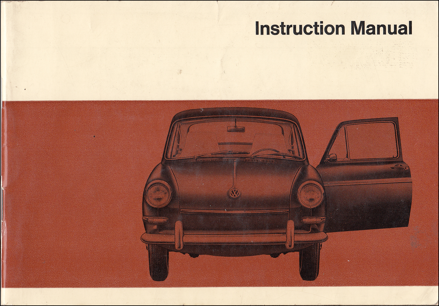 1969 Volkswagen 1500 1600 Owner's Manual Original VW Type 3 Fastback and Variant non-USA