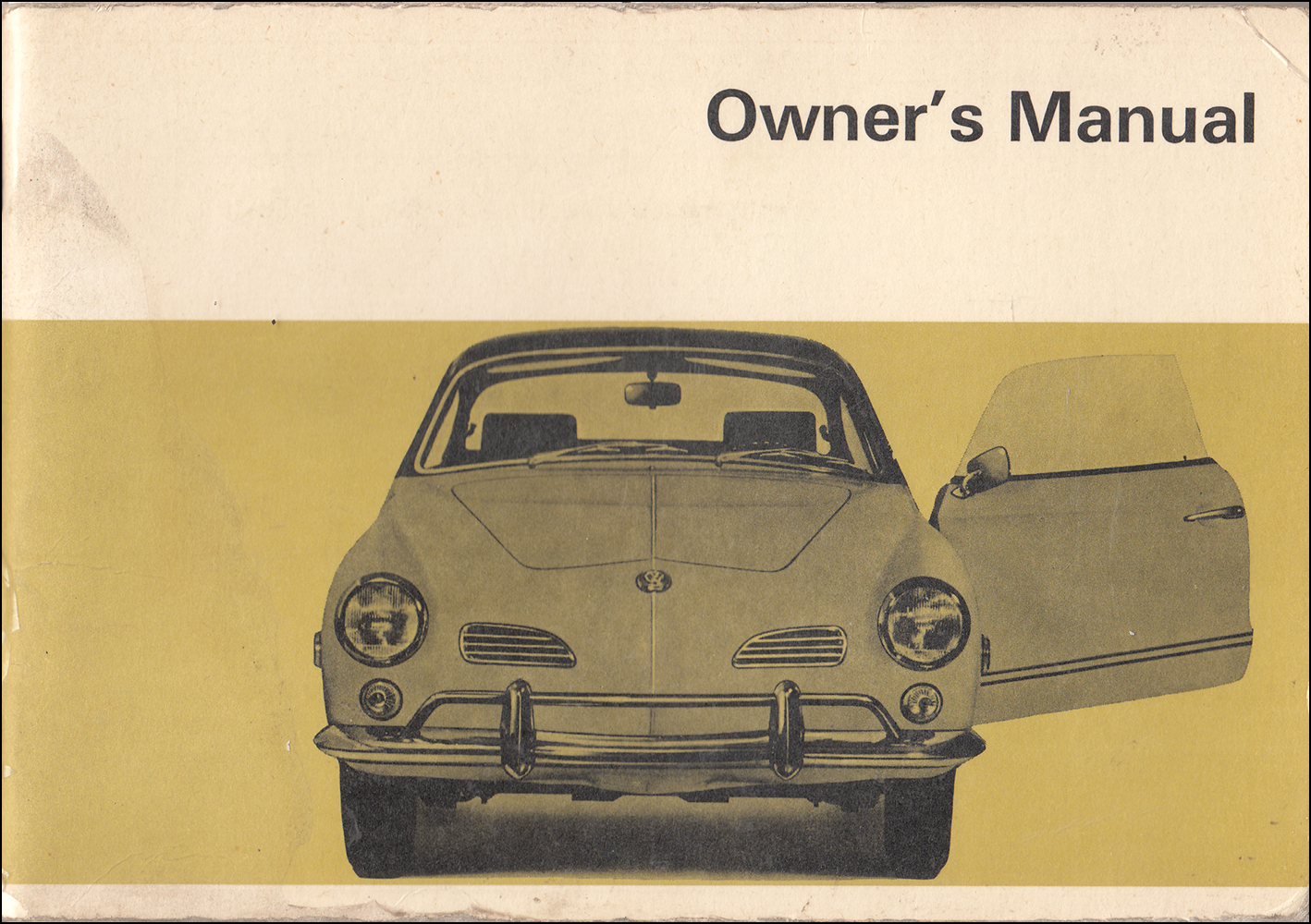1969 Volkswagen Karmann Ghia Owner's Manual Original