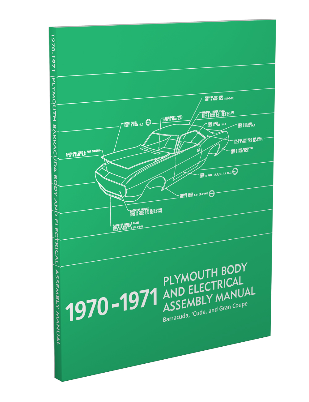 1970-1971 Barracuda and 'Cuda Electrical and Body Assembly Manual Reprint