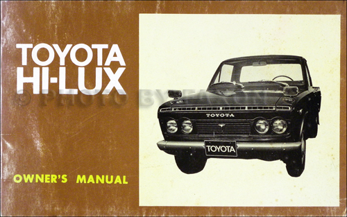 1970-1971 Toyota Hi Lux Pickup Truck Owner's Manual Original 