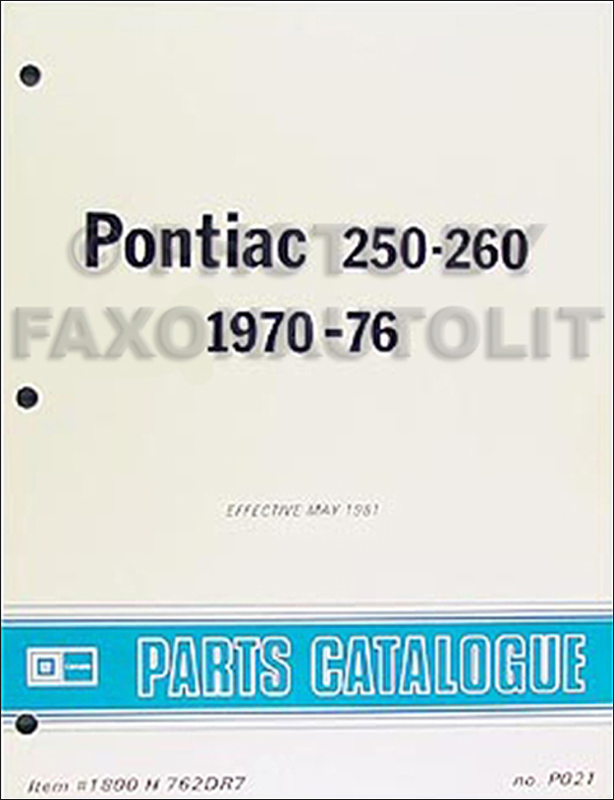 1970 Pontiac Factory Assembly Manual Bonneville Catalina Executive Safari