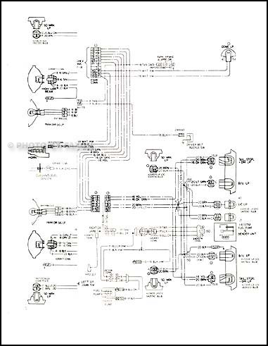 1978 Chevy Impala and Caprice Classic Foldout Wiring Diagram Original