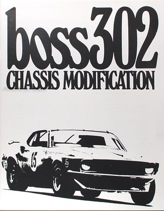 1969-1970 Mustang Boss 302 Cougar Eliminator Chassis Racing Part Book