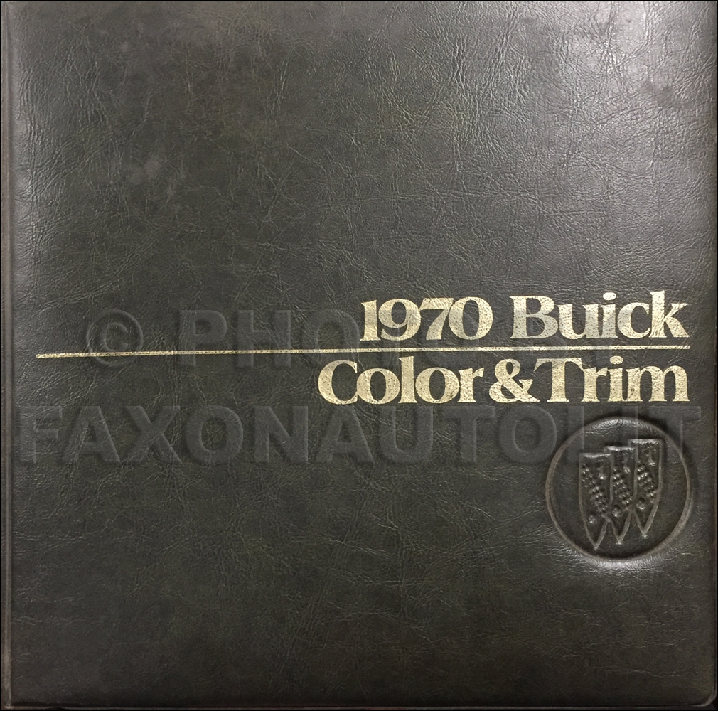 1970 Buick Color & Upholstery Dealer Album Original