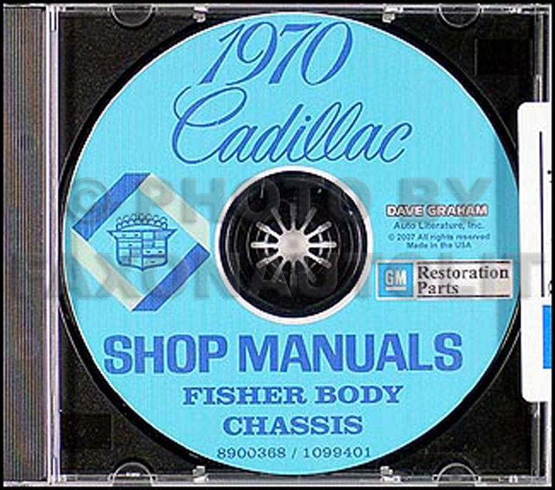 1970 Cadillac CD-ROM Shop Manual & Body Manual for all models 