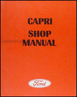 1970 Mercury Capri Repair Manual Original