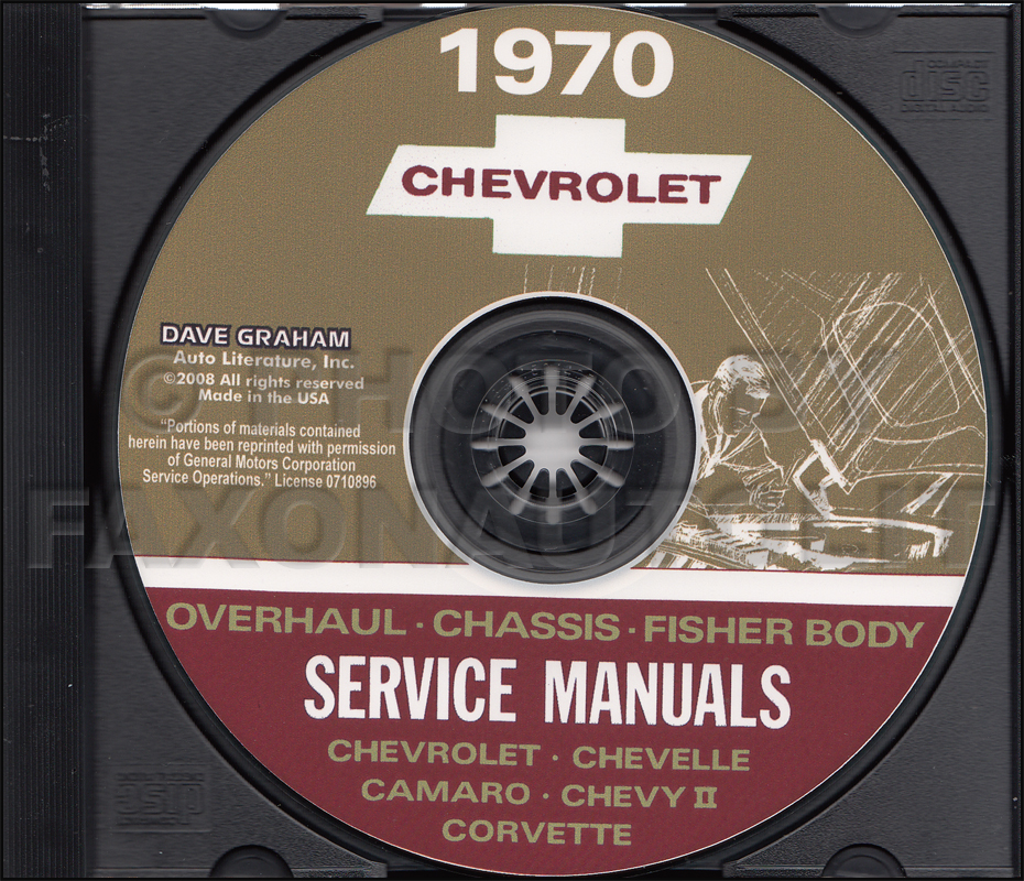 1970 Chevy CD Shop, Overhaul, & Body Manual