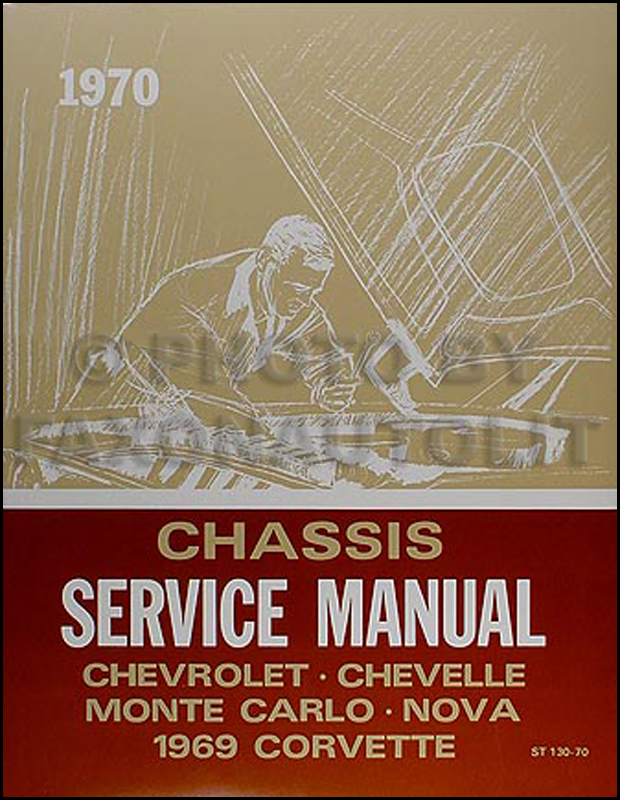 1970 Chevy Car Shop Manual Reprint Chevelle/El Camino/Monte Carlo/Nova/Bel Air/Caprice/Impala/SS/Corvette