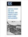 1970 Chevrolet Chevelle and Monte Carlo Dash Panel Replacement Training Manual Reprint