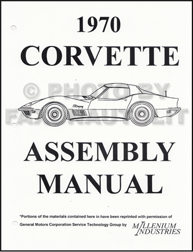 1970 Corvette Factory Assembly Manual Reprint Looseleaf