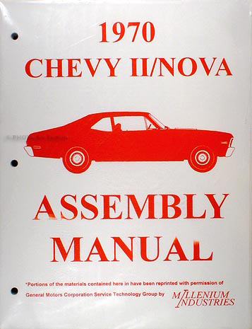 1970 Chevy II & Nova Factory Reprint Assembly Manual Looseleaf