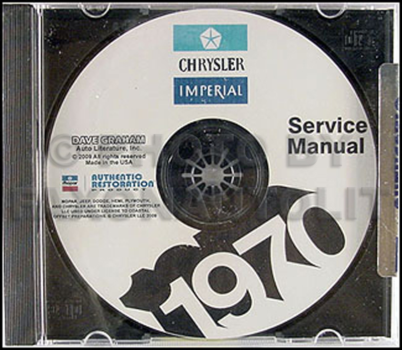 1970 Chrysler Shop Manual on CD for Imperial Newport 300 New Yorker