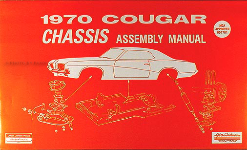 1970 Mercury Cougar Chassis Assembly Manual Reprint