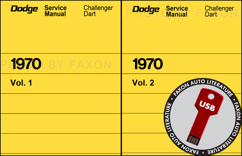 1970 Dodge CD Shop Manual for Challenger/Dart/Polara/Monaco 70