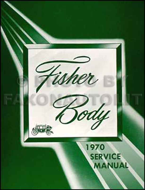 1970 Cadillac Body Repair Shop Manual Reprint