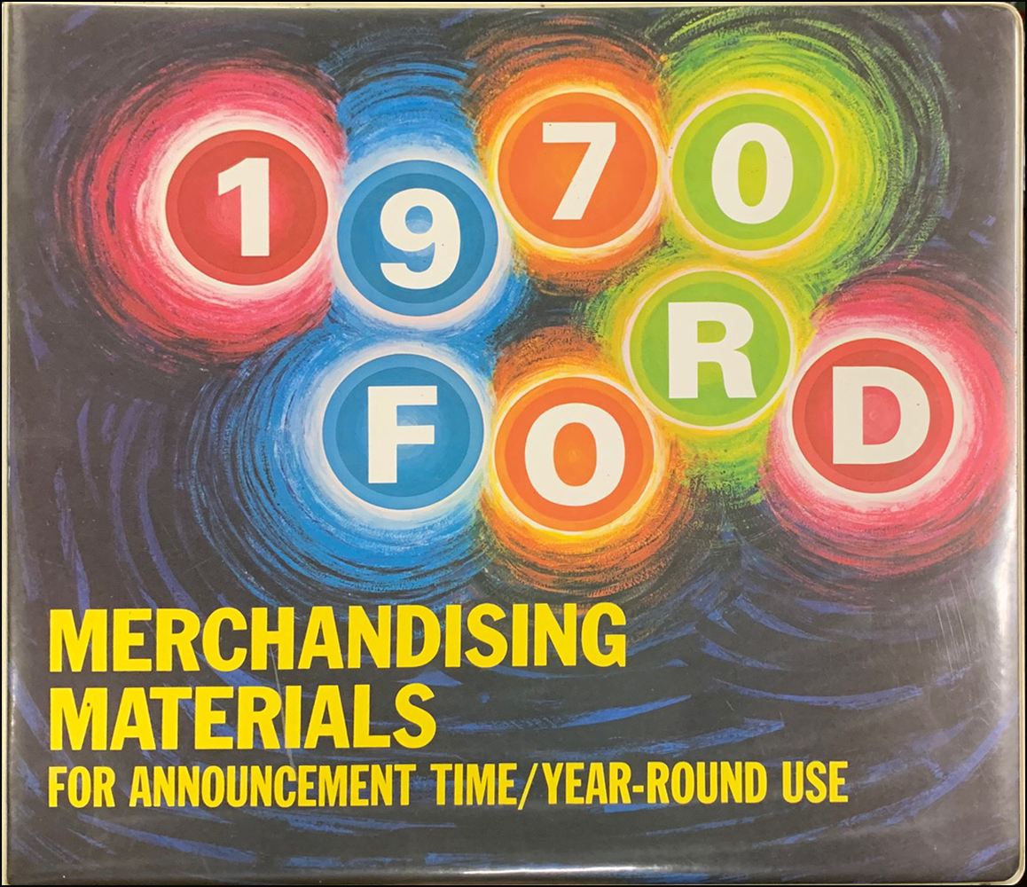 1970 Ford Merchandising Materials Dealer Announcement Album Original