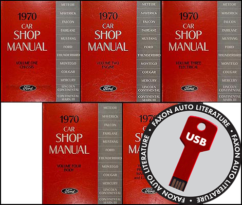 1970 Ford, Lincoln, Mercury Shop Manuals on CD-ROM