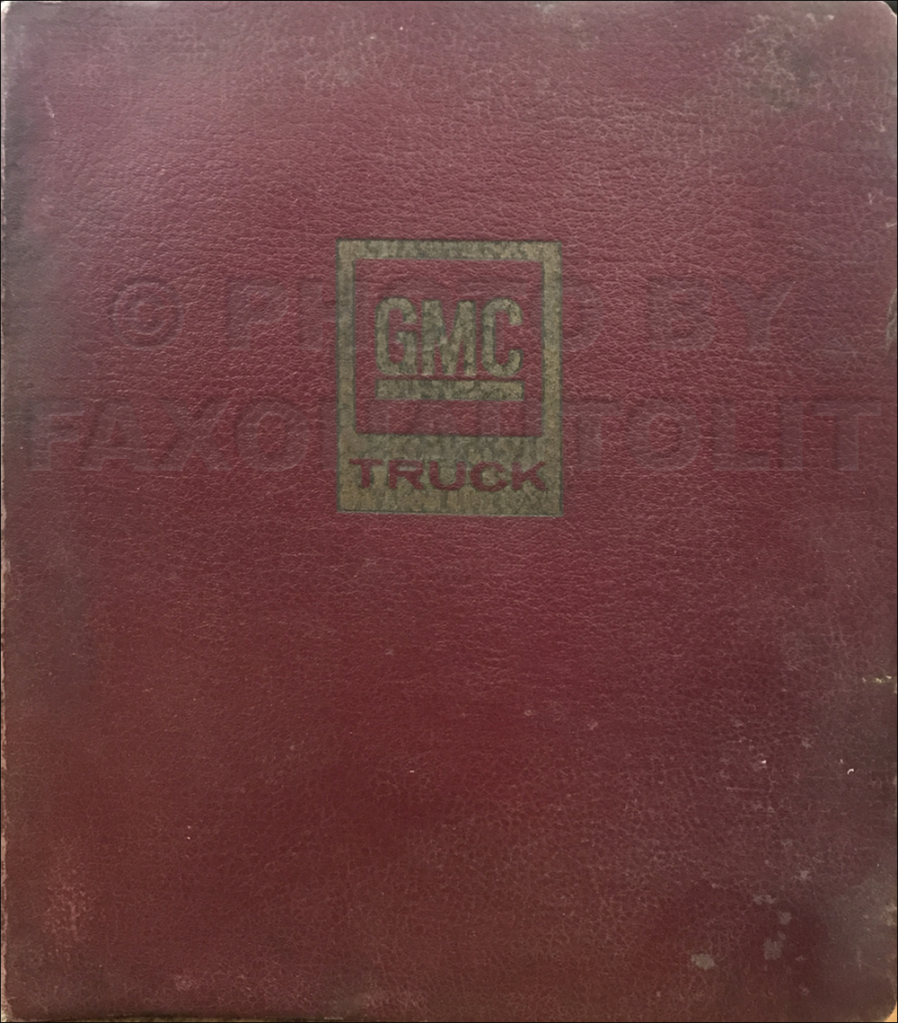 1970 GMC Data Book Original Canadian