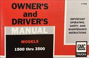 1970 GMC Owner's Manual Reprint 1000-3500 Truck Pickup Suburban
