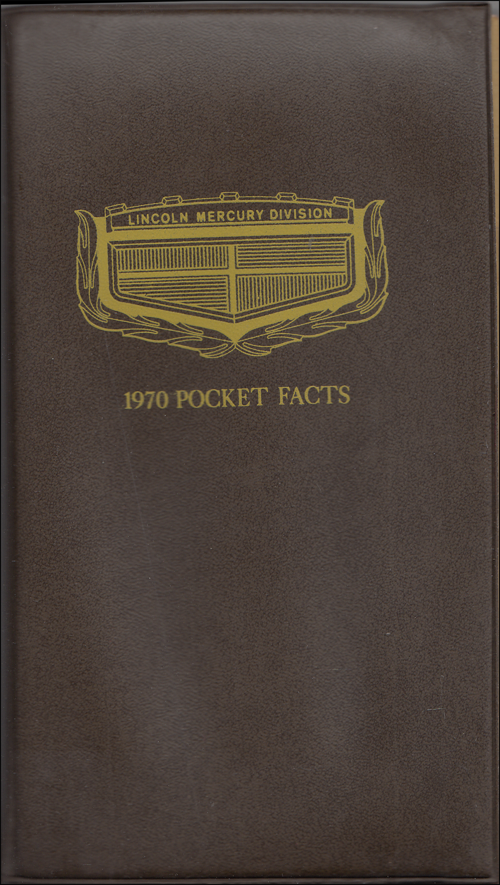 1970 Lincoln-Mercury Pocket Facts Book Original