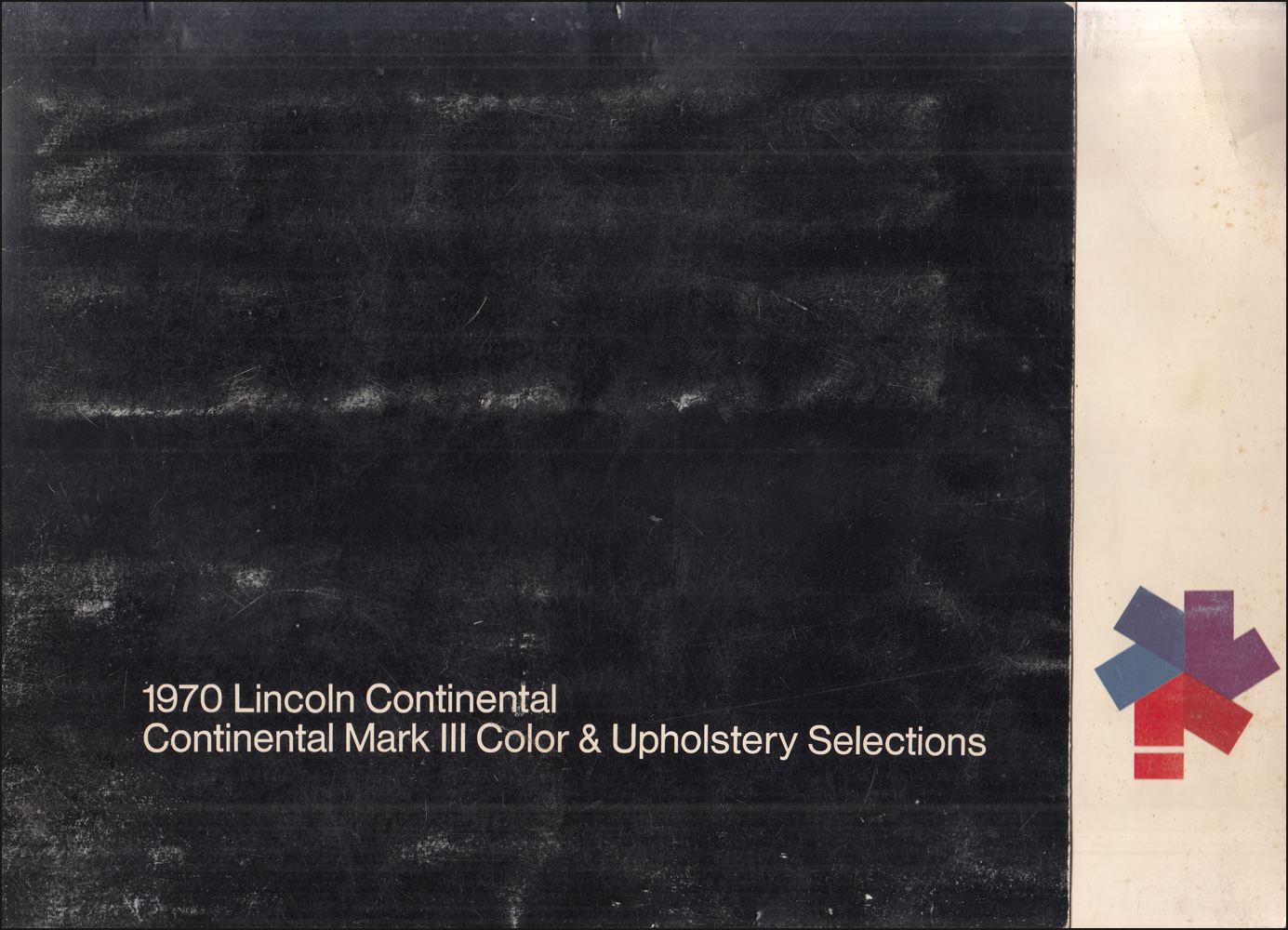 1970 Lincoln Color and Upholstery - Small Dealer Album Folder
