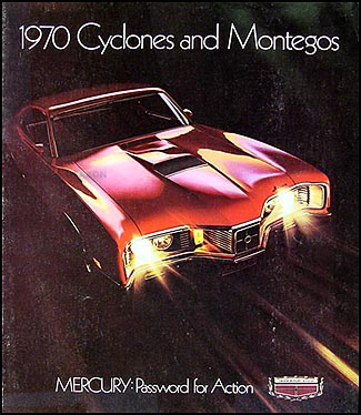 1970 Mercury Cyclone & Montego Sales Catalog Original