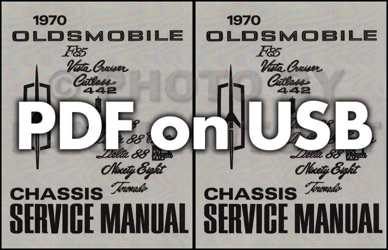 1970 Oldsmobile CD-ROM Shop Manual & Body Manual 