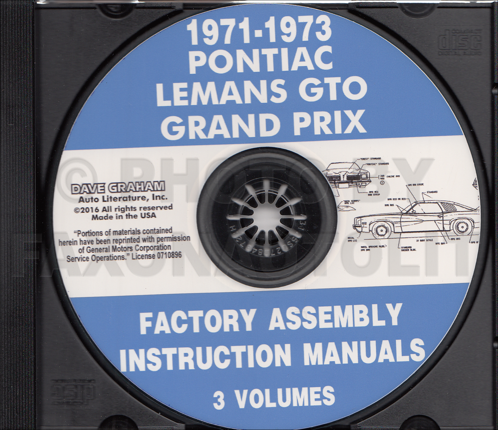 CD-ROM 1971-1973 Pontiac Assembly Manual GTO Grand Prix Am LeMans