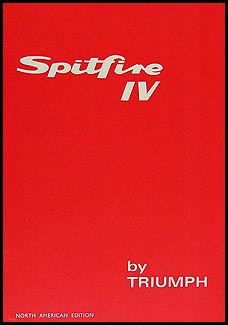 1971-1973 Triumph Spitfire Mark IV Owner's Manual Reprint
