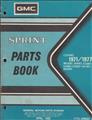 1971-1977 GMC Sprint Parts Book Original