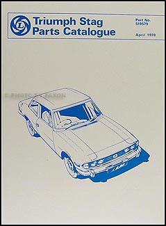 1971-1977 Triumph Stag Parts Book Reprint