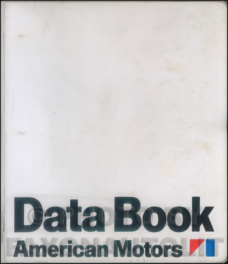 1971 AMC Data Book Original