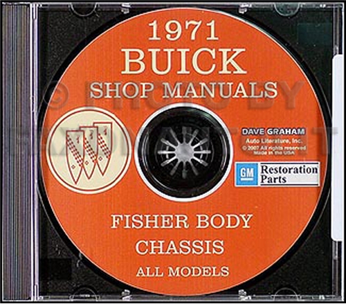 1972 Buick Shop and Body Manual CD GS Skylark Riviera LeSabre Electra Centurion
