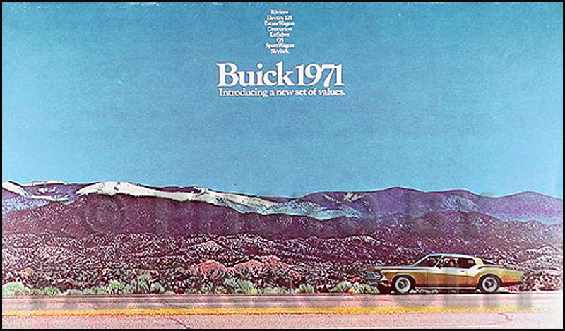 1971 Buick Sales Catalog Original--All Models