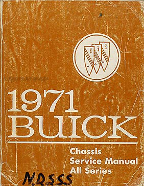 1971 Buick Shop Manual Original GS/Skylark/Riviera/LeSabre