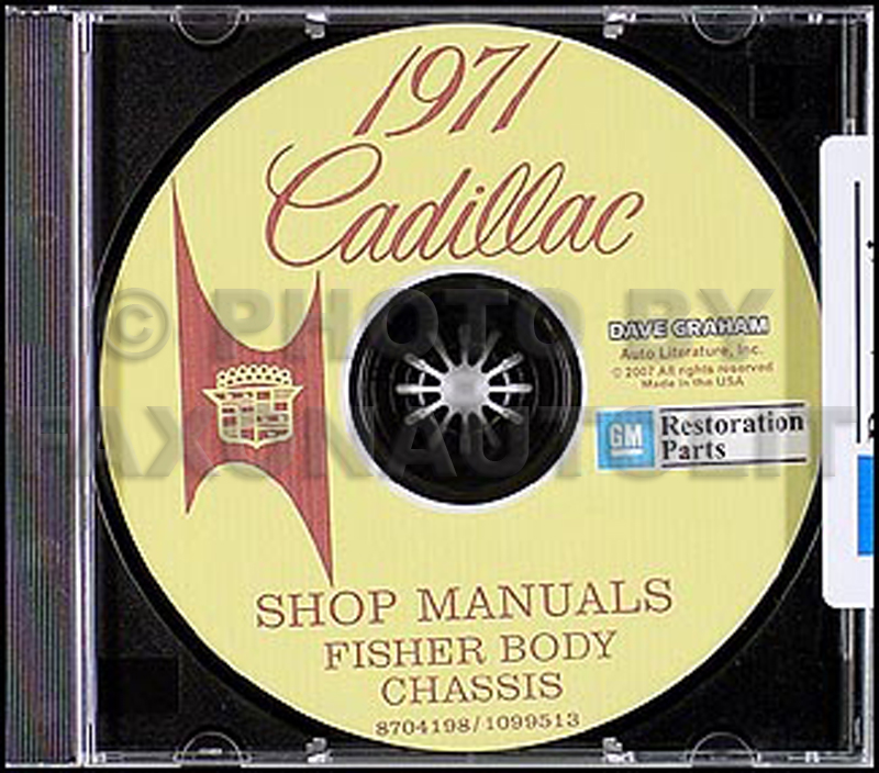 1971 Cadillac Shop Manual & Body Manual on CD-ROM 