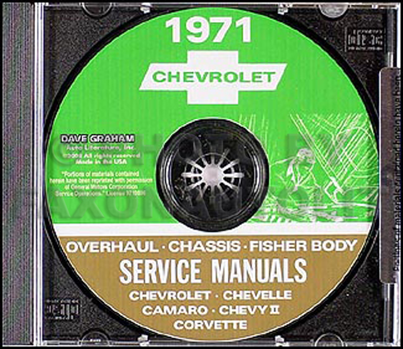 1971 Chevy CD-ROM Shop, Overhaul, & Body Manual
