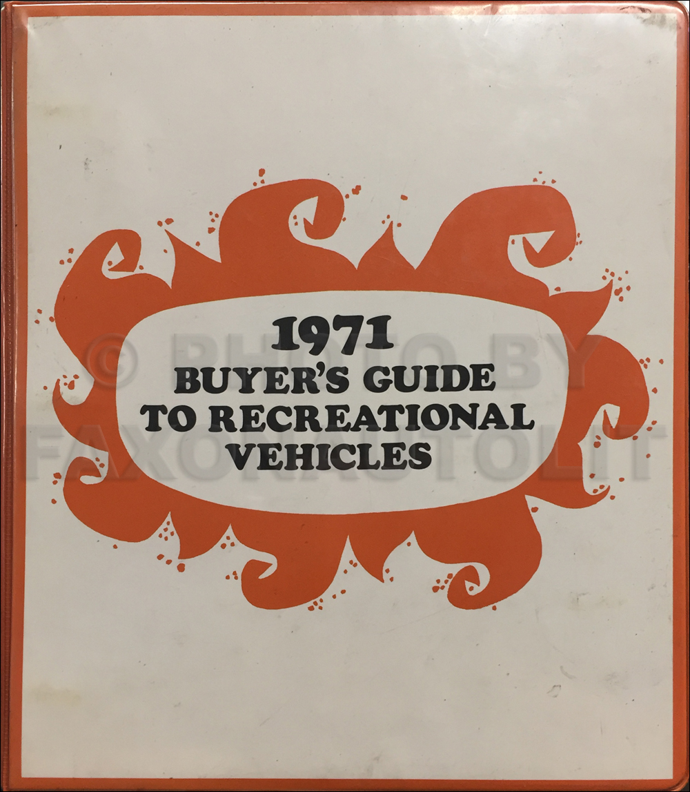 1971 Chevrolet Recreational Vehicle Dealer Album Original