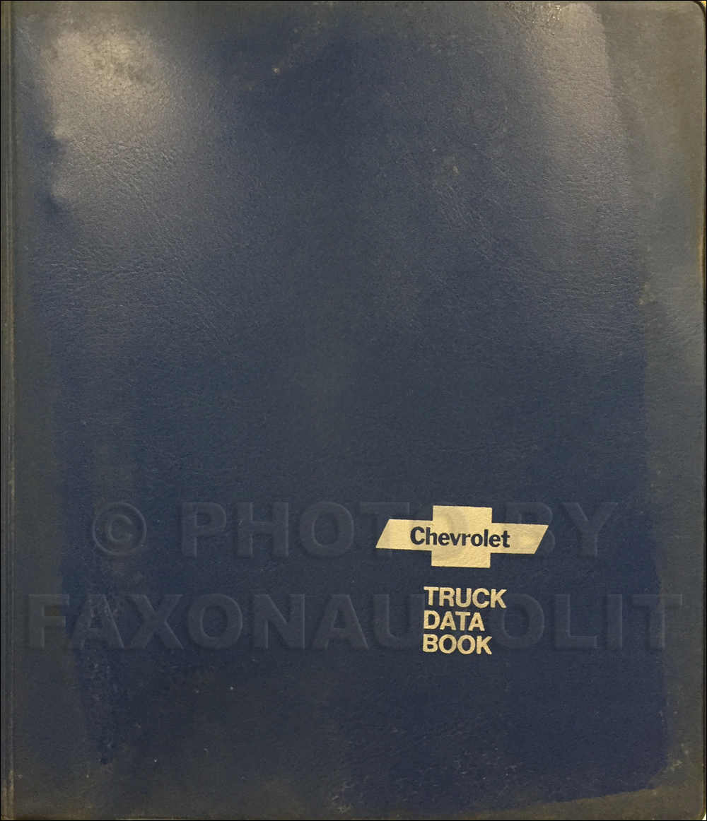 1971 Chevrolet Truck Data Book Original