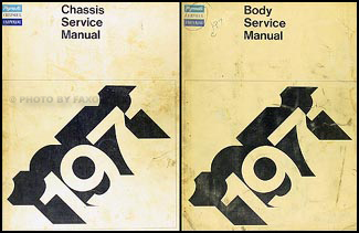 1971 Plymouth and Chrysler Repair Shop Manual Original 2 Volume Set