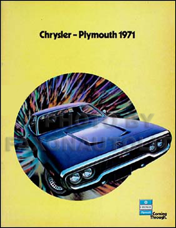 1971 Chrysler & Plymouth Original Sales Catalog -- Full-Line
