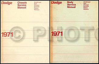1971 Dodge Car Repair Manual Set Original